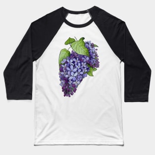 Luminous Lilacs Baseball T-Shirt